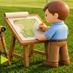 A TerraSync planner sketching a property plan on an easel